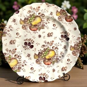 Johnson Bros 10 inch dinner plates, Autumn’s Delight, set of 4, excellent shape